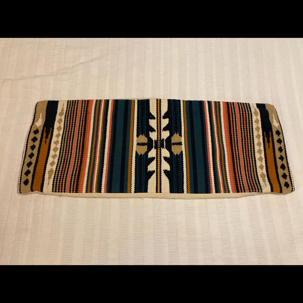 West Elm Woven Baja Pillow Cover - Midnight